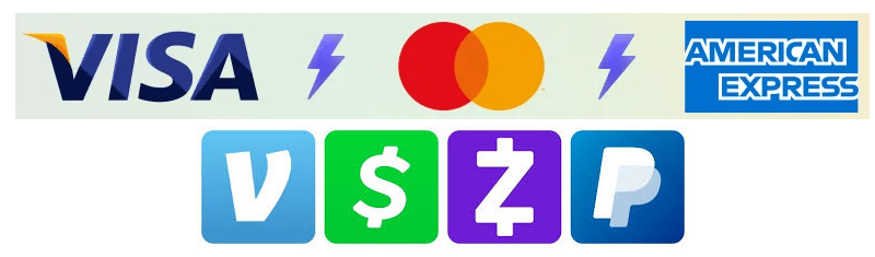 MaestroBeats DJ Services accept Visa, Mastercard, and American Express, Venmo, Cash App, Zelle, and PayPal