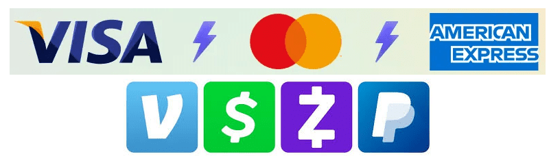 MaestroBeats DJ Services accept Visa, Mastercard, and American Express, Venmo, Cash App, Zelle, and PayPal